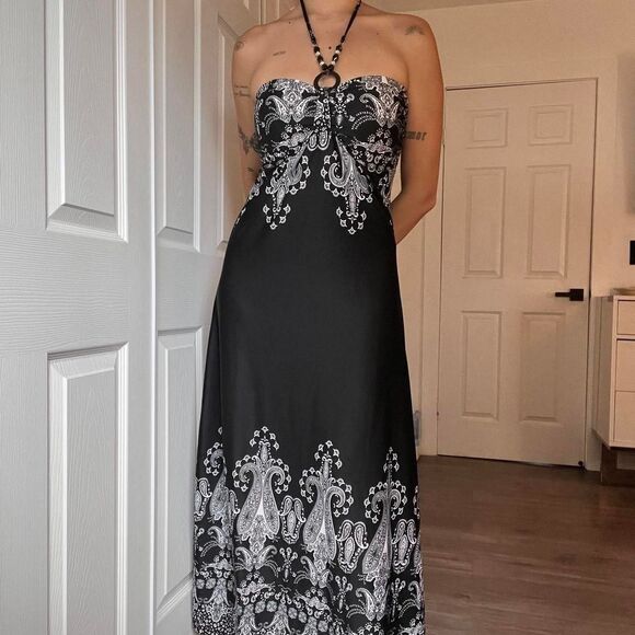 INC International Concepts Halter Maxi Dress – Size Medium - Picture 1 of 8